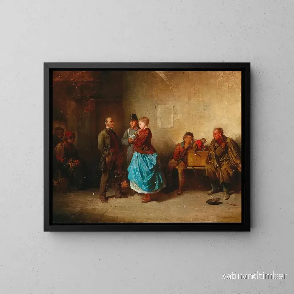 Reproduktion av målningen Mis en cause - Friedrich Friedländer