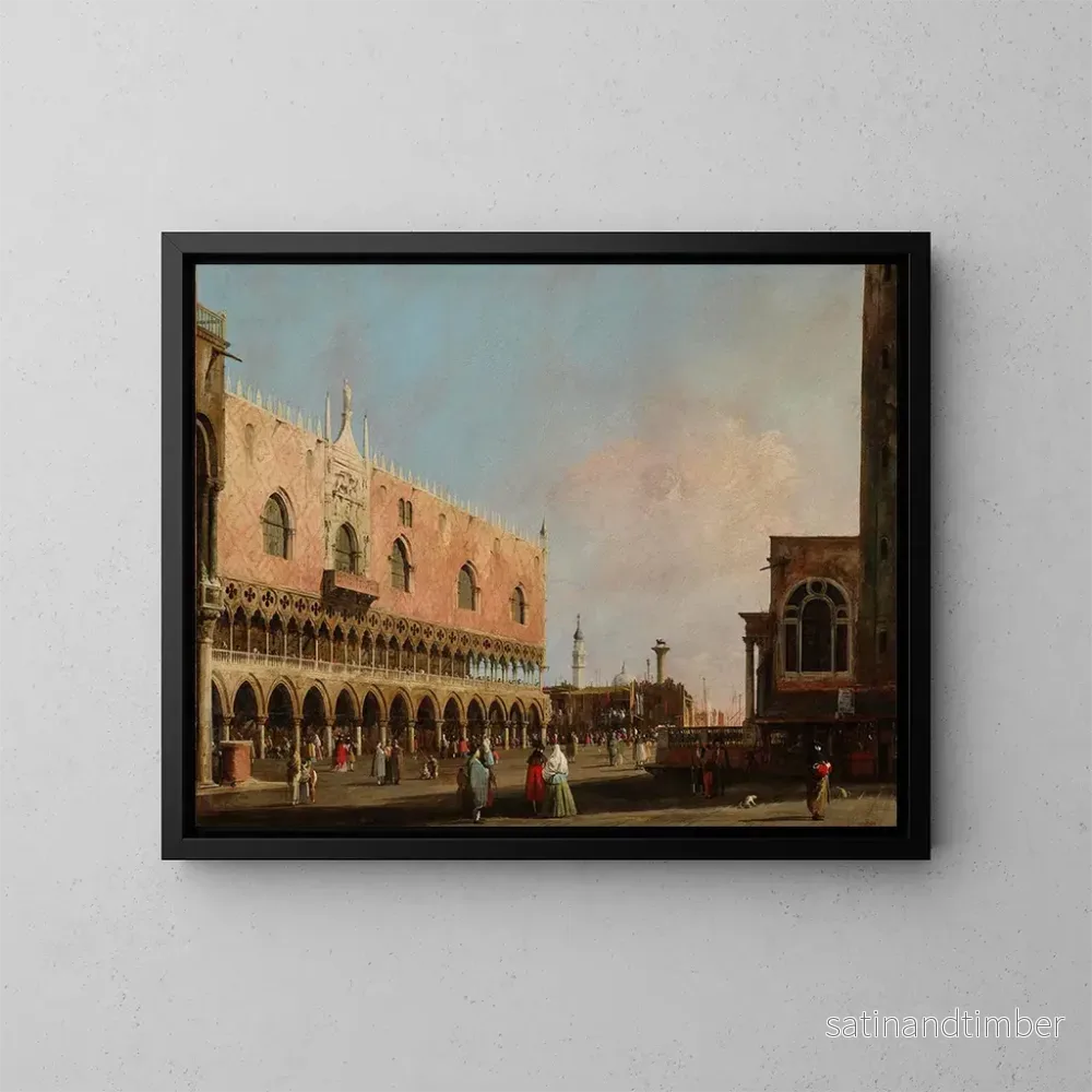 Reproduktion av målningen Vue de la Piazzetta San Marco vers le sud – Canaletto Reproduktion av målningen Vue de la Piazzetta San Marco vers le sud – Canaletto