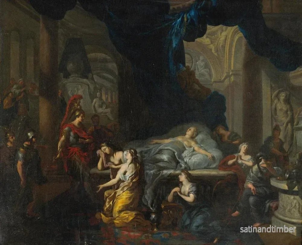 Reproduktion av målningen La Mort de Cléopâtre - Ottmar Elliger le Jeune - Bild 2
