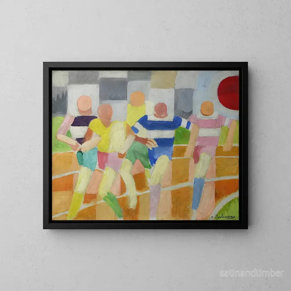 Reproduktion av målningen Coureurs - Robert Delaunay