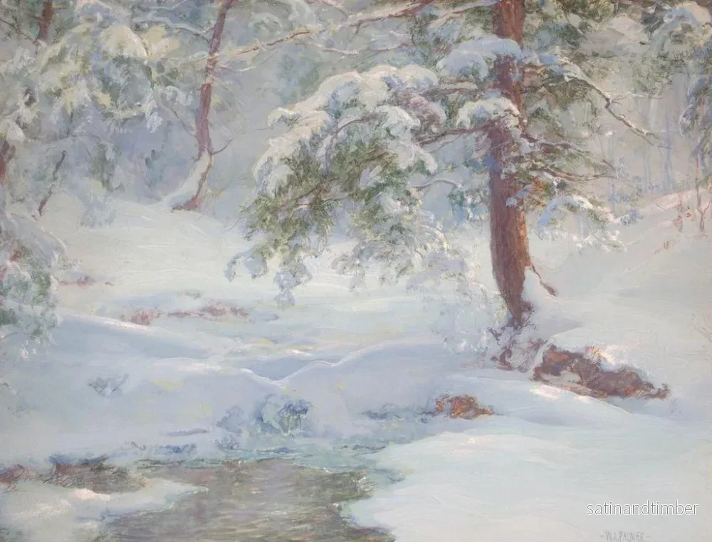 Reproduktion av målningen En vintrig idyll - Walter Launt Palmer - Bild 2