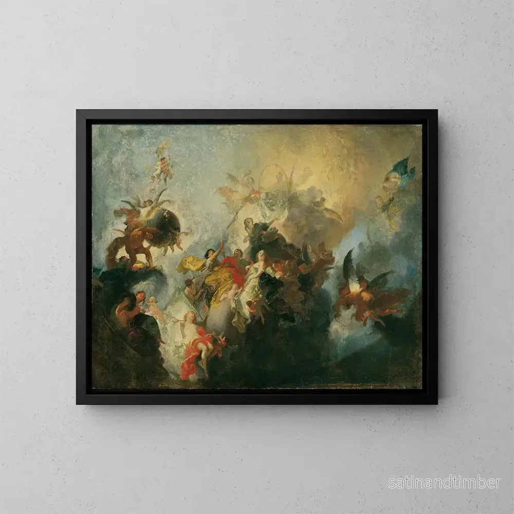 Reproduktion av målningen La divine providence et les vertus - Franz Anton Maulbertsch