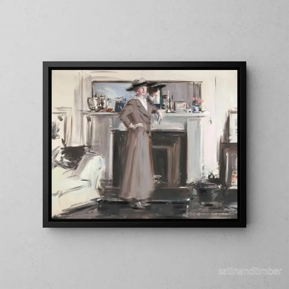 Reproduktion av målningen Reflektioner - Francis Campbell Boileau Cadell