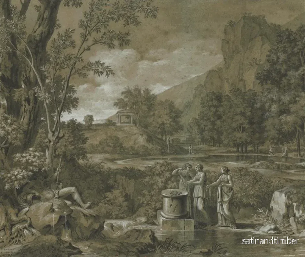 Reproduktion av målningen Landskapsklassiker - Pierre-Henri de Valenciennes - Bild 2