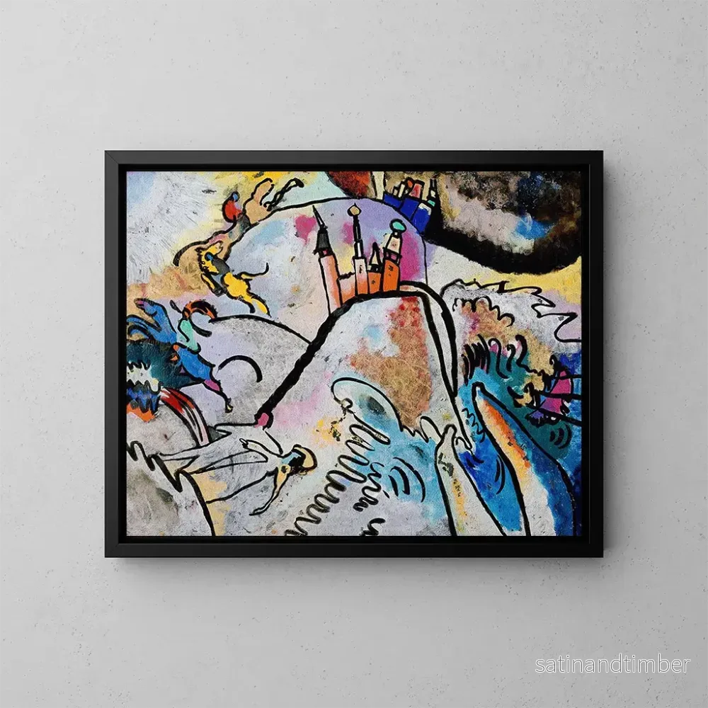 Reproduktion av målningen med solen - Wassily Kandinsky