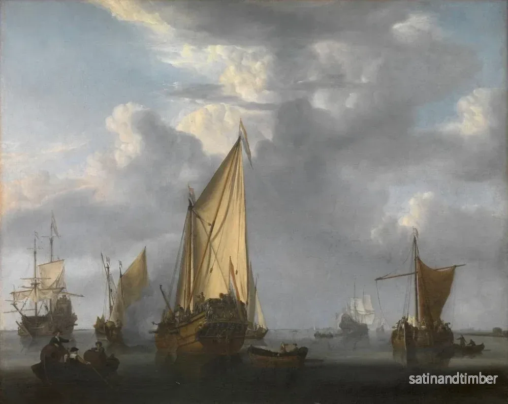 Reproduktion av målningen Le coup de canon - Willem van de Velde le Jeune - Bild 2