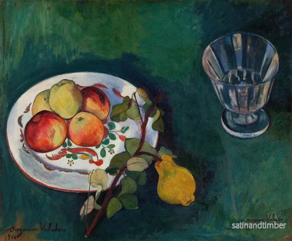 Reproduktion av målningen Naturtavla med frukter och ett glas - Suzanne Valadon - Bild 2