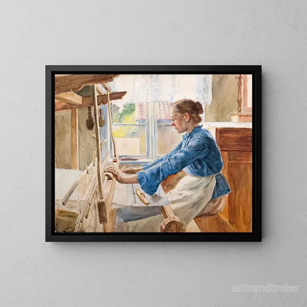 Reproduktion av målningen Élisabeth Pettersson Weaver - Nils Larsson