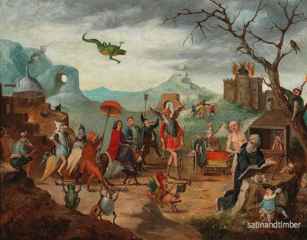 Reproduktion av målningen La Tentation de saint Antoine - Ecole flamande - Bild 2