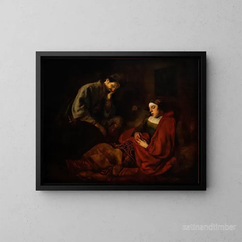 Reproduktion av målningen La Sainte Famille - Ferdinand Bol