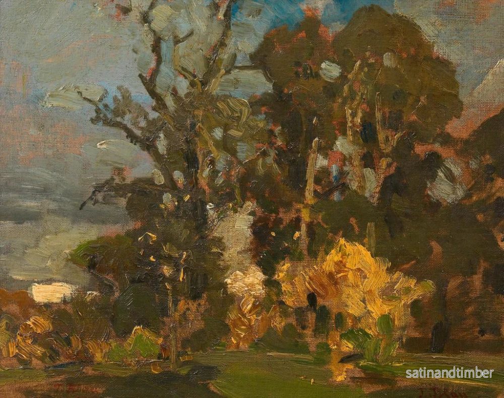 Reproduktion av målningen Prairie forestière en automne - Tina Blau - Bild 2