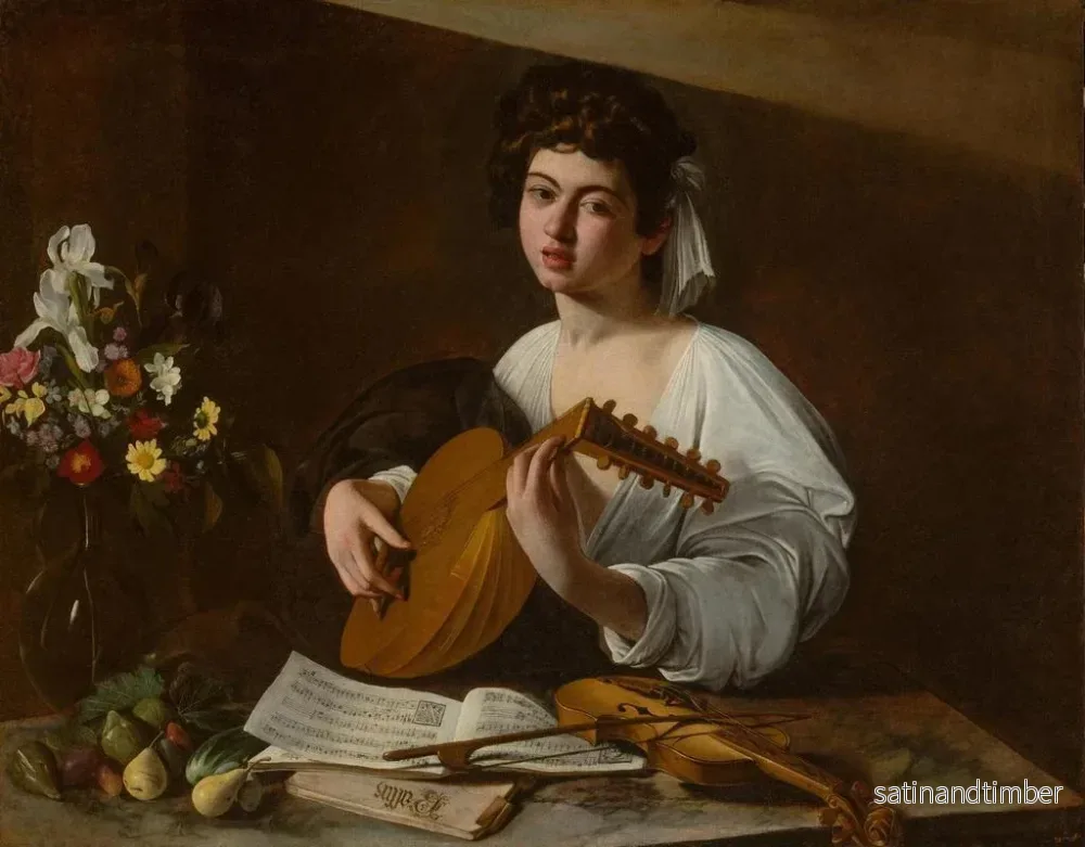 Reproduktion av målningen Le joueur de luth - Le Caravage - Bild 2
