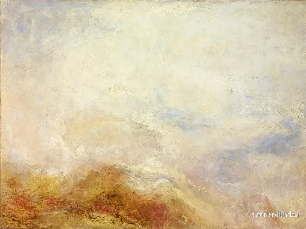 Reproduktion av målningen En bergscen i Aostadalen - Joseph Mallord William Turner - Bild 2