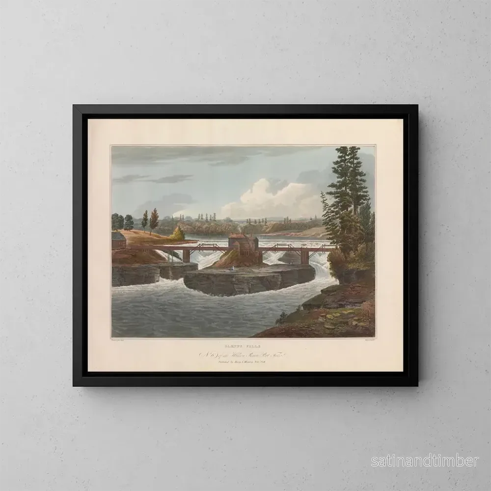Reproduktion av målningen Chutes de Glenn – John Hill Reproduktion av målningen Chutes de Glenn – John Hill