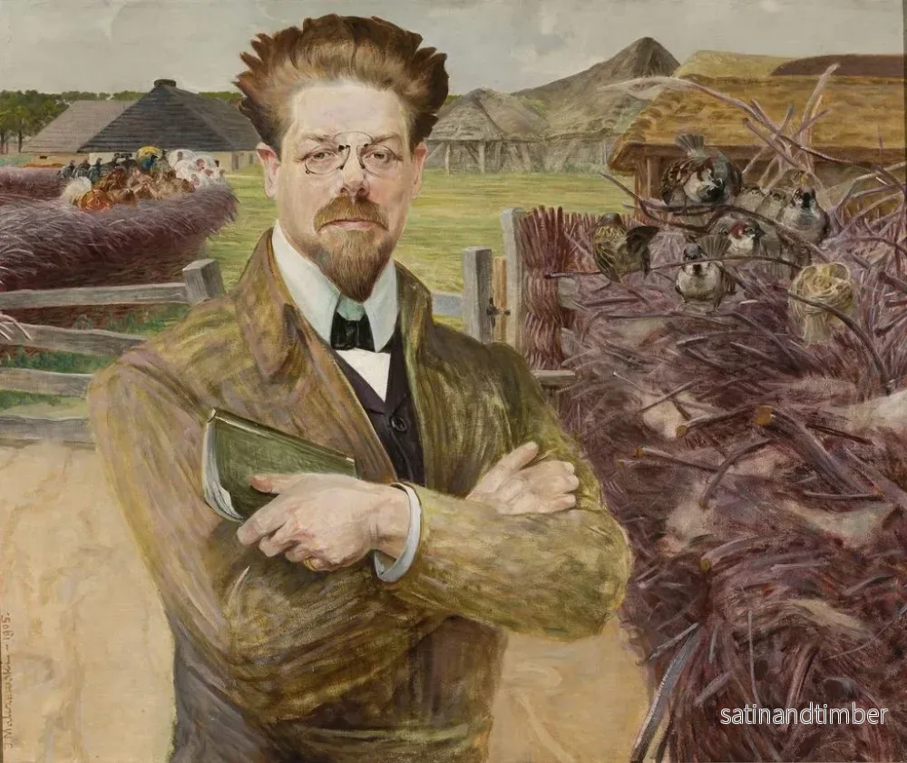 Reproduktion av målningen Portrait de Władysław Reymont - Jacek Malczewski - Bild 2