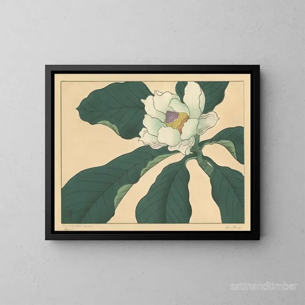 Reproduktion av målningen Fleurs de concombre - Sakai Hōitsu