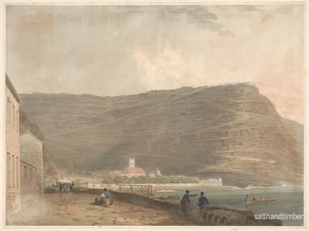 Reproduktion av målningen av den engelska kustbefolkningskonstnärens omgivning av berg - Samuel Davis - Bild 2
