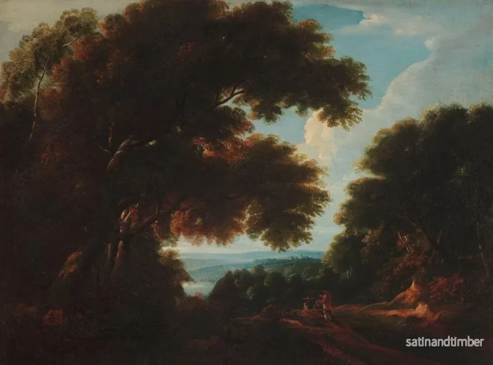 Reproduktion av målningen Landskapslandskap med figurer - Jacques d'Arthois - Bild 2