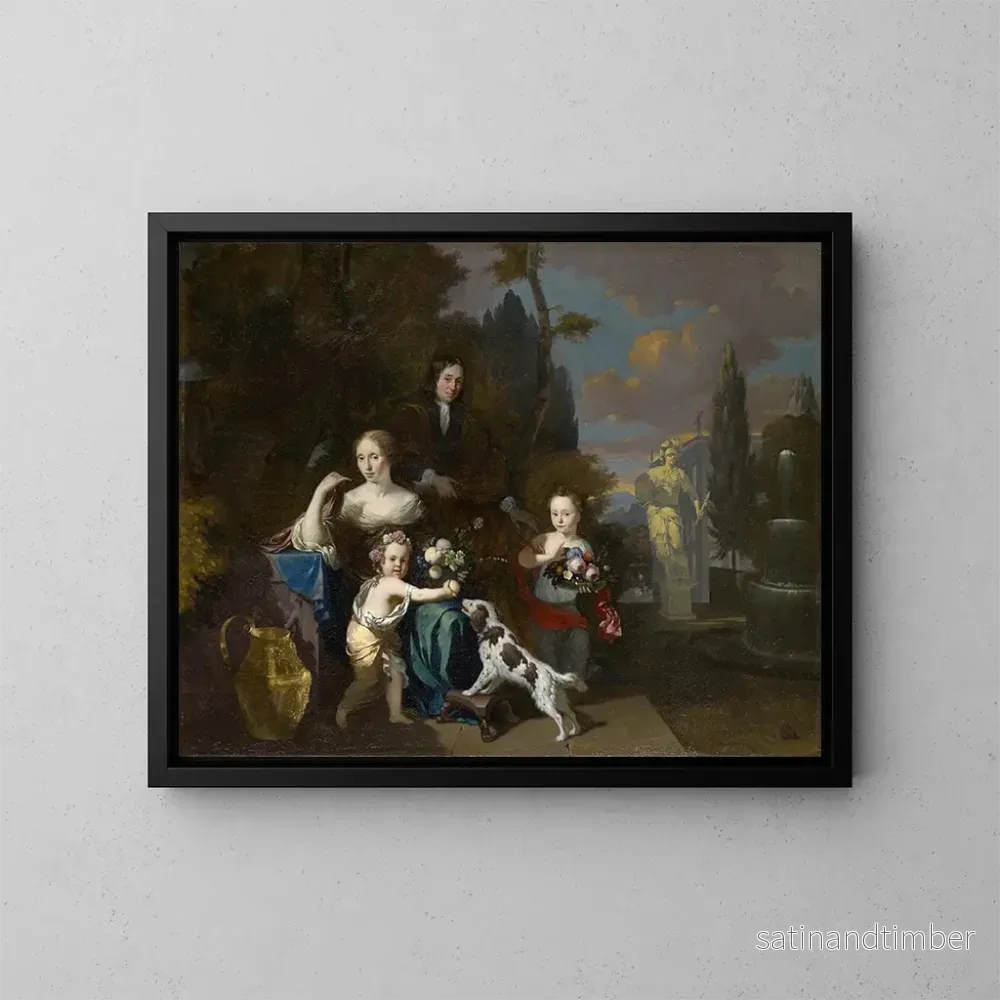 Reproduktion av målningen Familjeporträtt - Jan Baptist Weenix