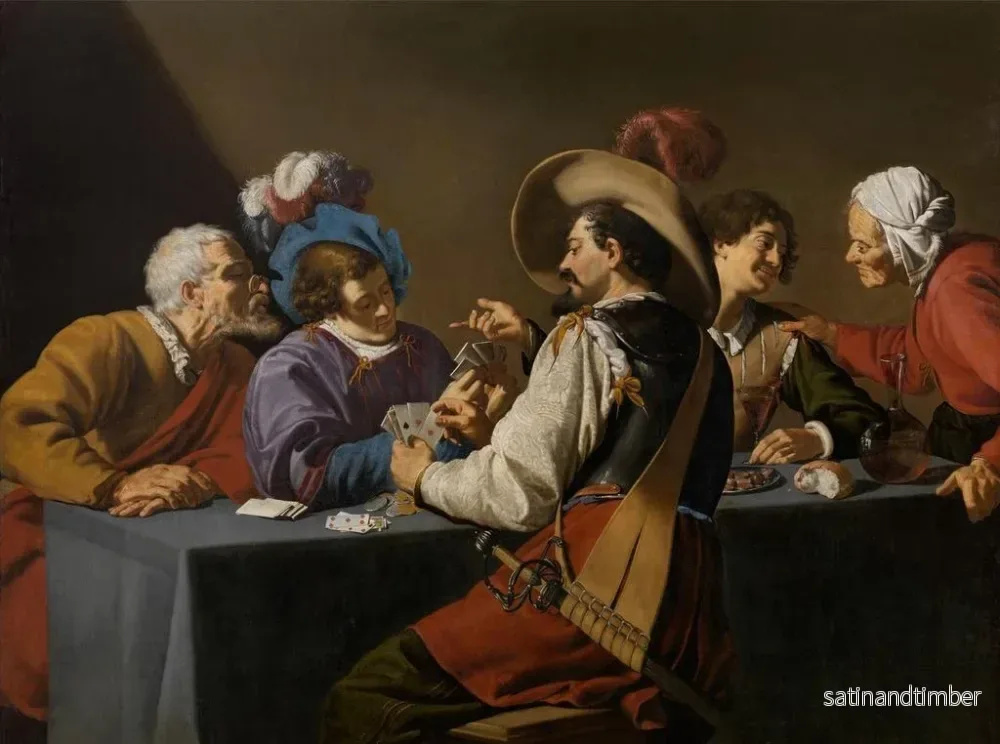 Reproduktion av målningen Les Joueurs de cartes - Theodoor Rombouts - Bild 2