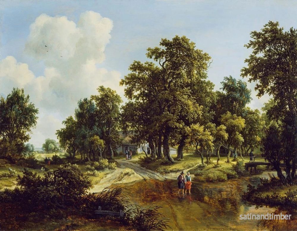 Reproduktion av målningen Les Abords d'un Bois - Meindert Hobbema - Bild 2