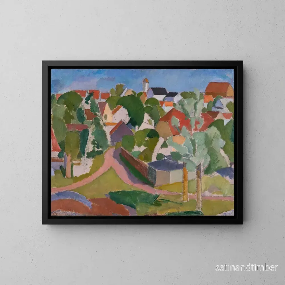 Reproduktion av målningen Vue de Svaneke – Karl Isakson Reproduktion av målningen Vue de Svaneke – Karl Isakson