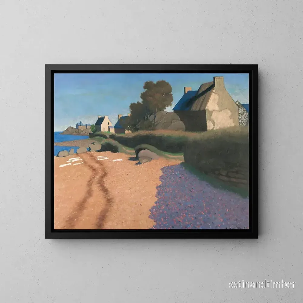 Reproduktion av målningen Landskap i Loguivy – Félix Vallotton