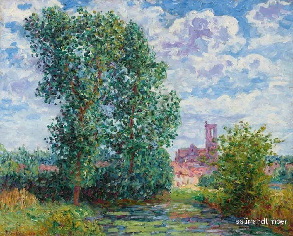 Reproduktion av målningen Effet de soleil par temps d'orage à Larchant - Francis Picabia - Bild 2