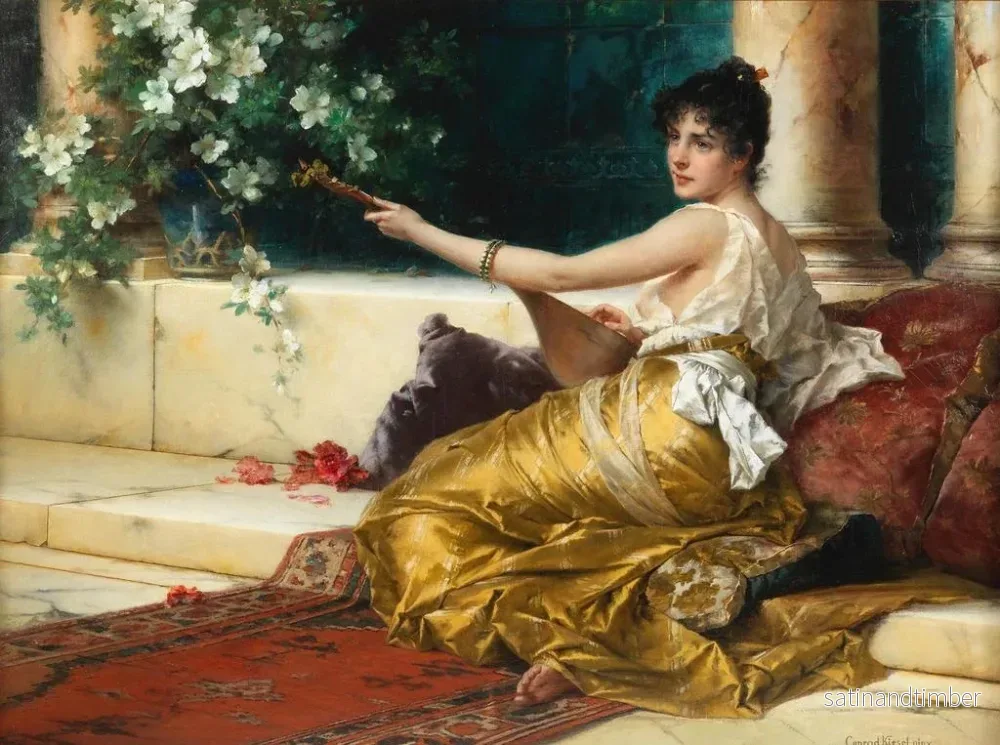 Reproduktion av målningen Le joueur de mandoline - Conrad Kiesel - Bild 2