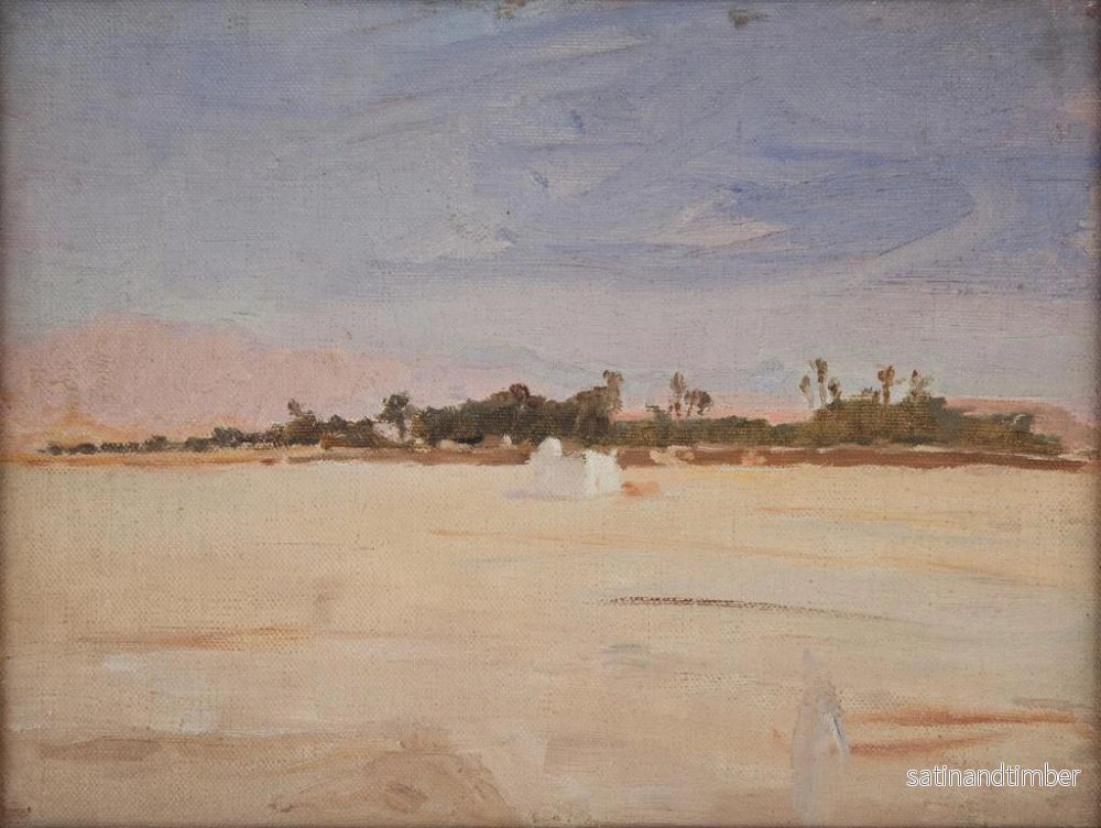 Reproduktion av målningen Sahara, siroccon i öknen - Jan Cybis - Bild 2