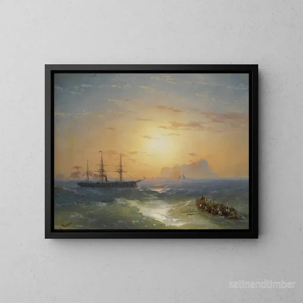 Reproduktion av målningen Embarquement pour Ischia - Ivan Konstantinovich Aivazovsky
