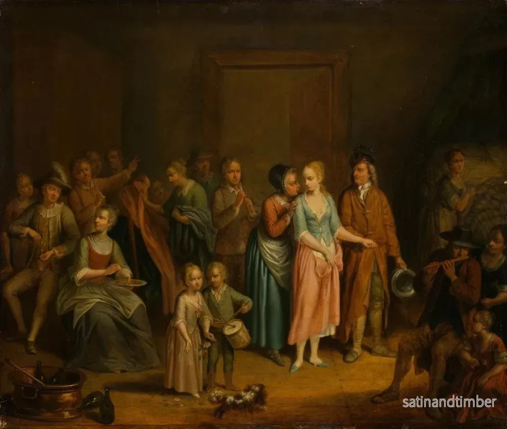 Reproduktion av målningen La Nuit de noces - Johann Daniel Bager - Bild 2
