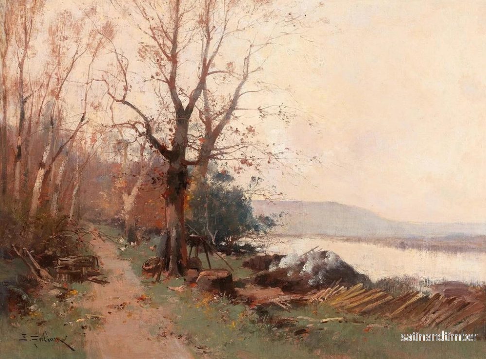 Reproduktion av målningen Landskap vid floden - Eugène Galien-Laloue - Bild 2