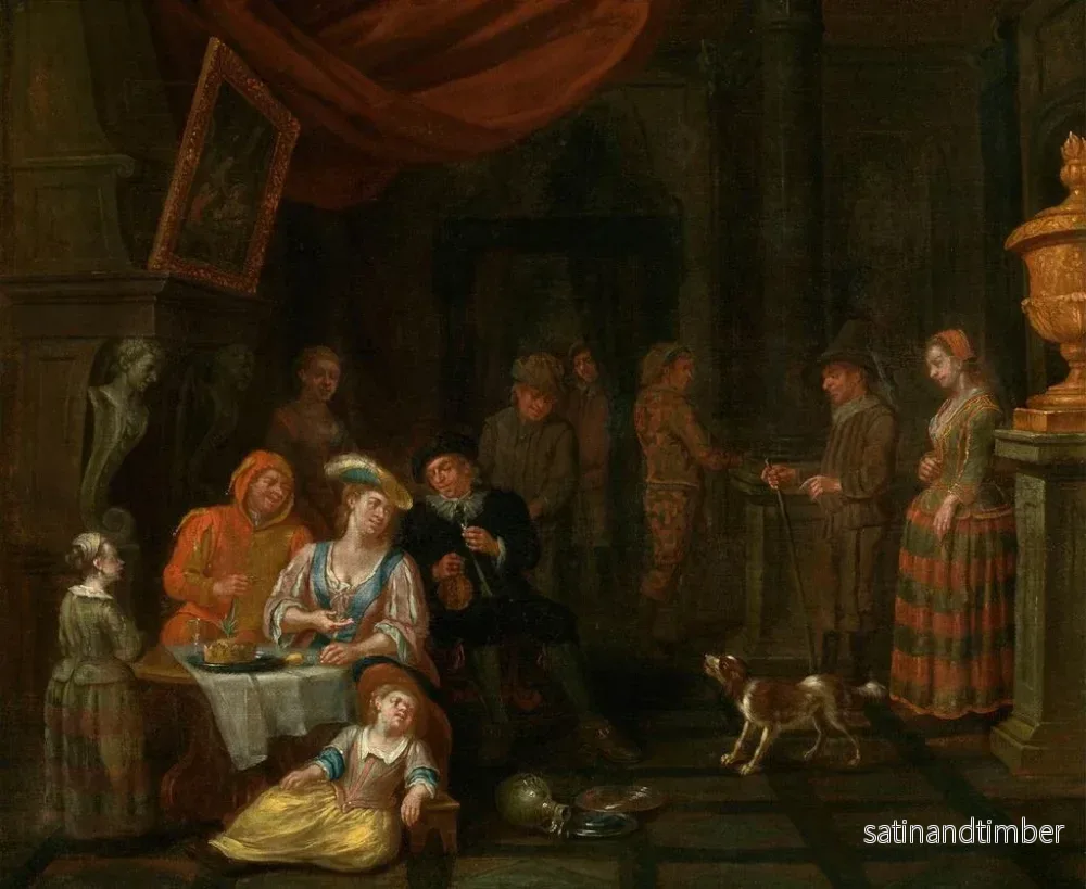 Reproduktion av målningen Mardi gras - Jan Baptist Monteyne - Bild 2