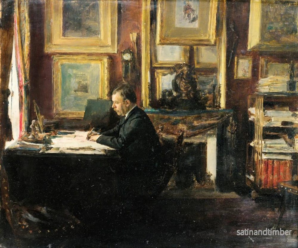 Reproduktion av målningen av skådespelaren Constant Coquelin i hans studie - Émile Friant - Bild 2