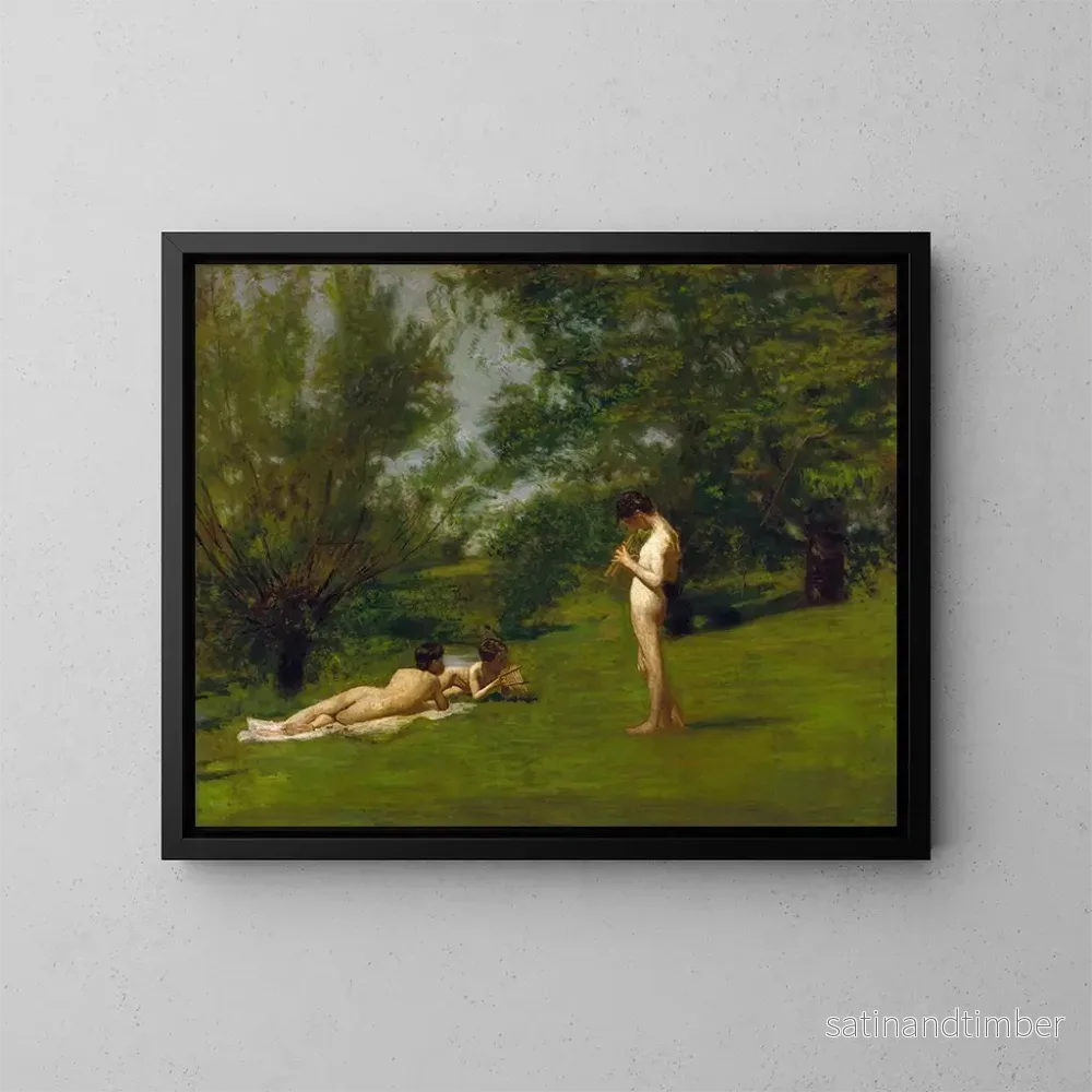Reproduktion av målningen Arcadie - Thomas Eakins