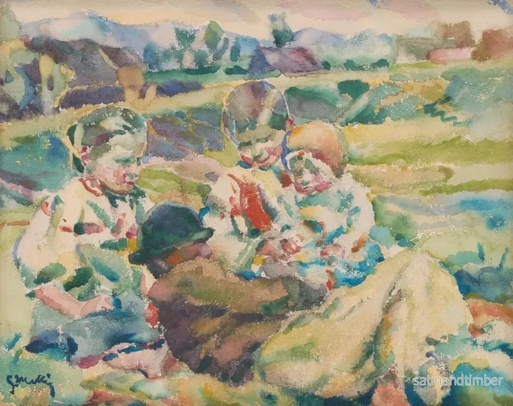 Reproduktion av målningen av Rådet för trädet - Gustav Mahler - Bild 2