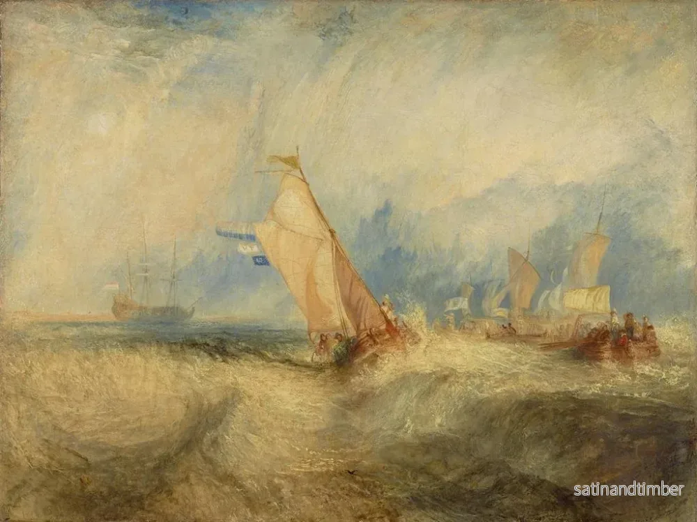 Reproduktion av målningen Van Tromp är på väg att behaga sina mästare - Joseph Mallord William Turner - Bild 2