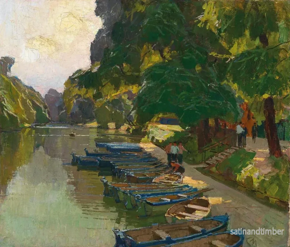 Reproduktion av målningen Quai à Heustadlwasser - Carl Moll - Bild 2