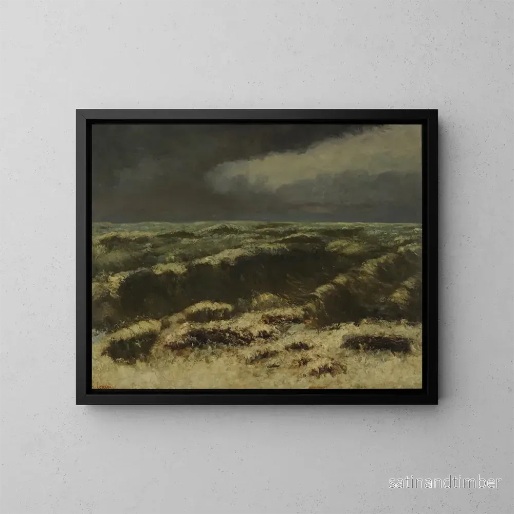Reproduktion av målningen Mer orageuse - Gustave Courbet