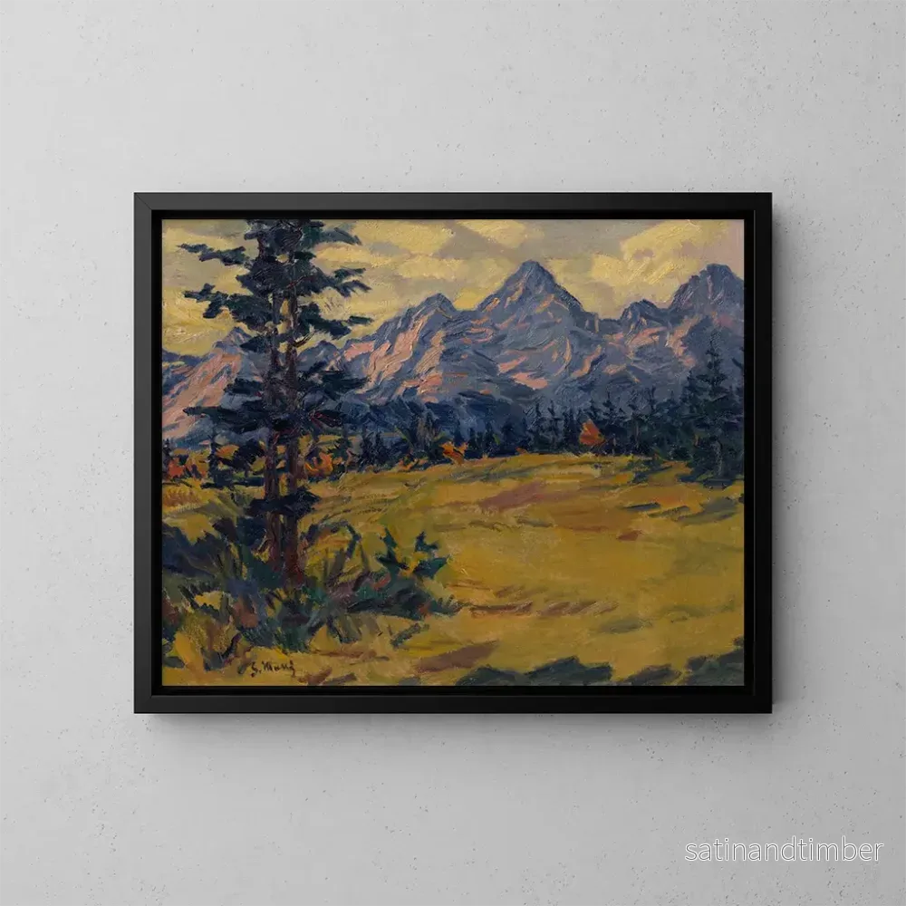 Reproduktion av målningen Landskap av Tatras - Gustav Mahler