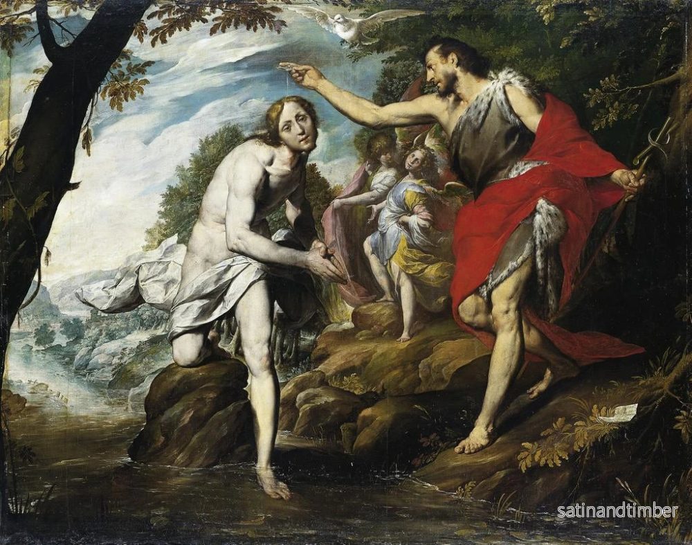 Reproduktion av målningen Le Baptême du Christ - Giovanni Battista Crespi - Bild 2