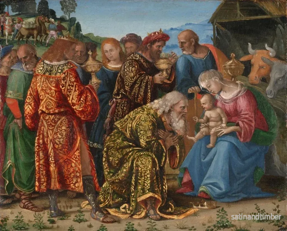 Reproduktion av målningen L'Adoration des Mages - Luca Signorelli - Bild 2