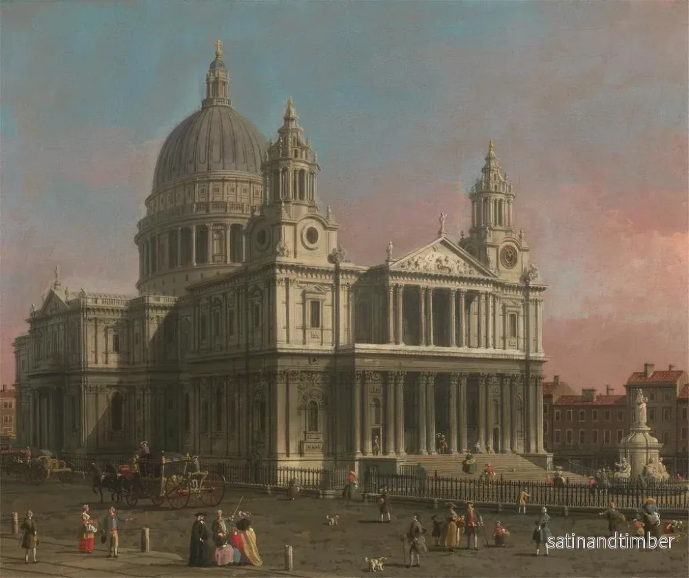 Reproduktion av målningen La cathédrale Saint-Paul - Canaletto - Bild 2