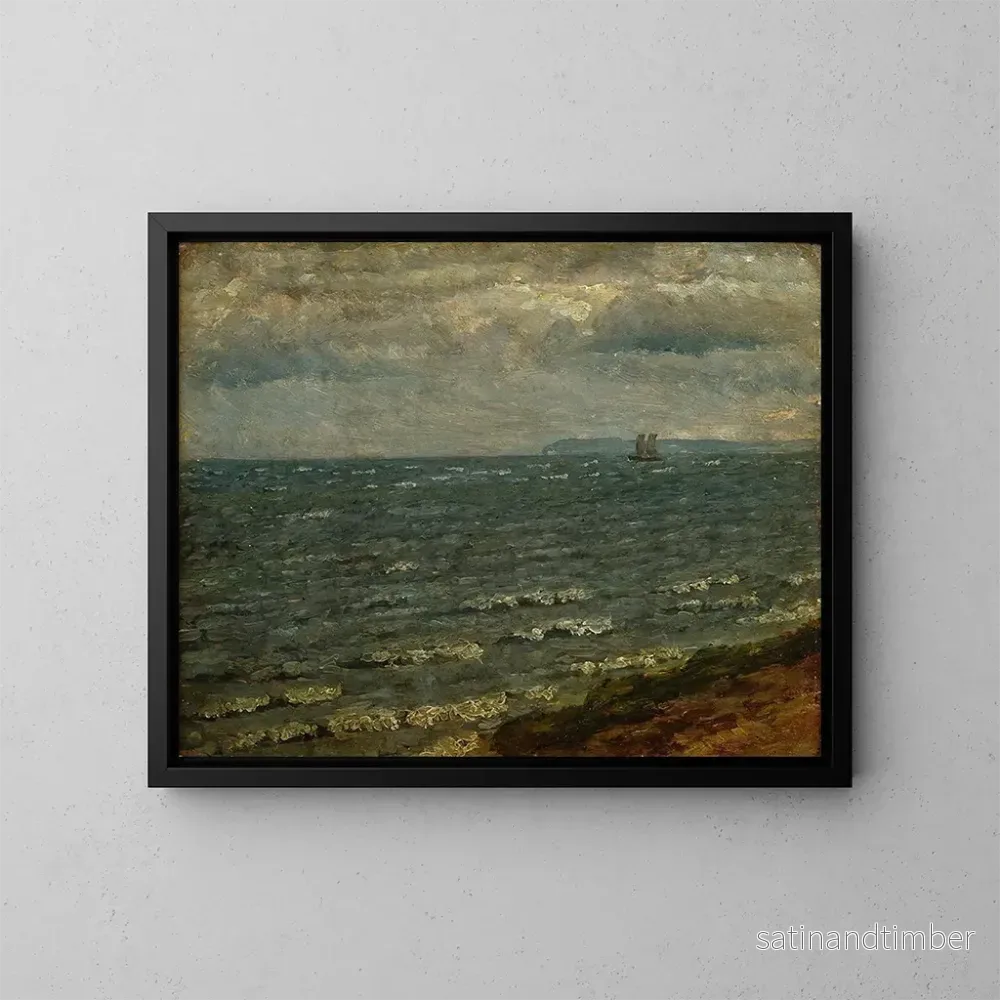 Reproduktion av målningen Maritim målning med stundande regn - Dankvart Dreyer
