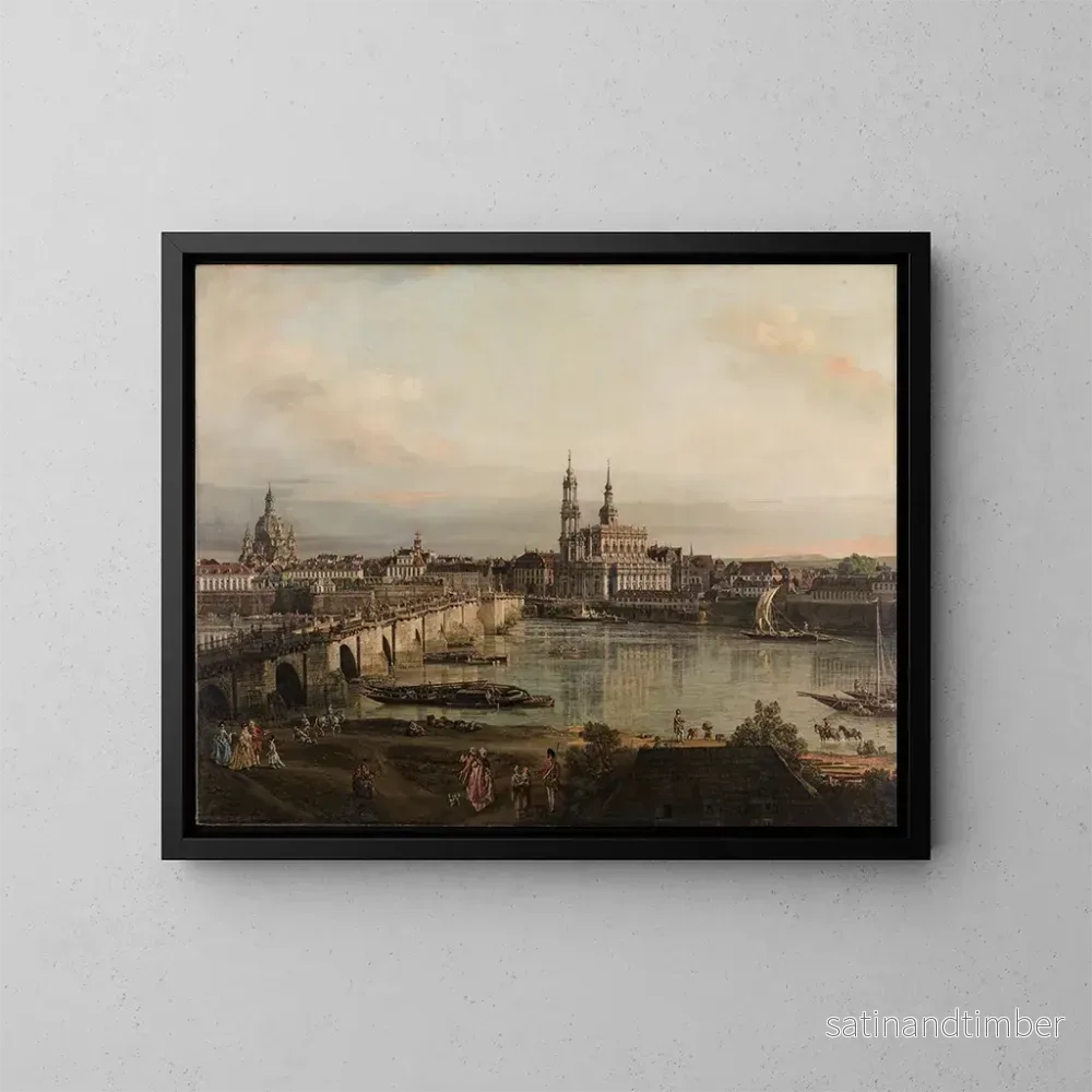 Reproduktion av målningen Vy av Dresden – Bernardo Bellotto