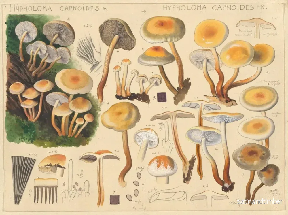Reproduktion av målningen Hypholoma capnoides - Hans Baldung - Bild 2