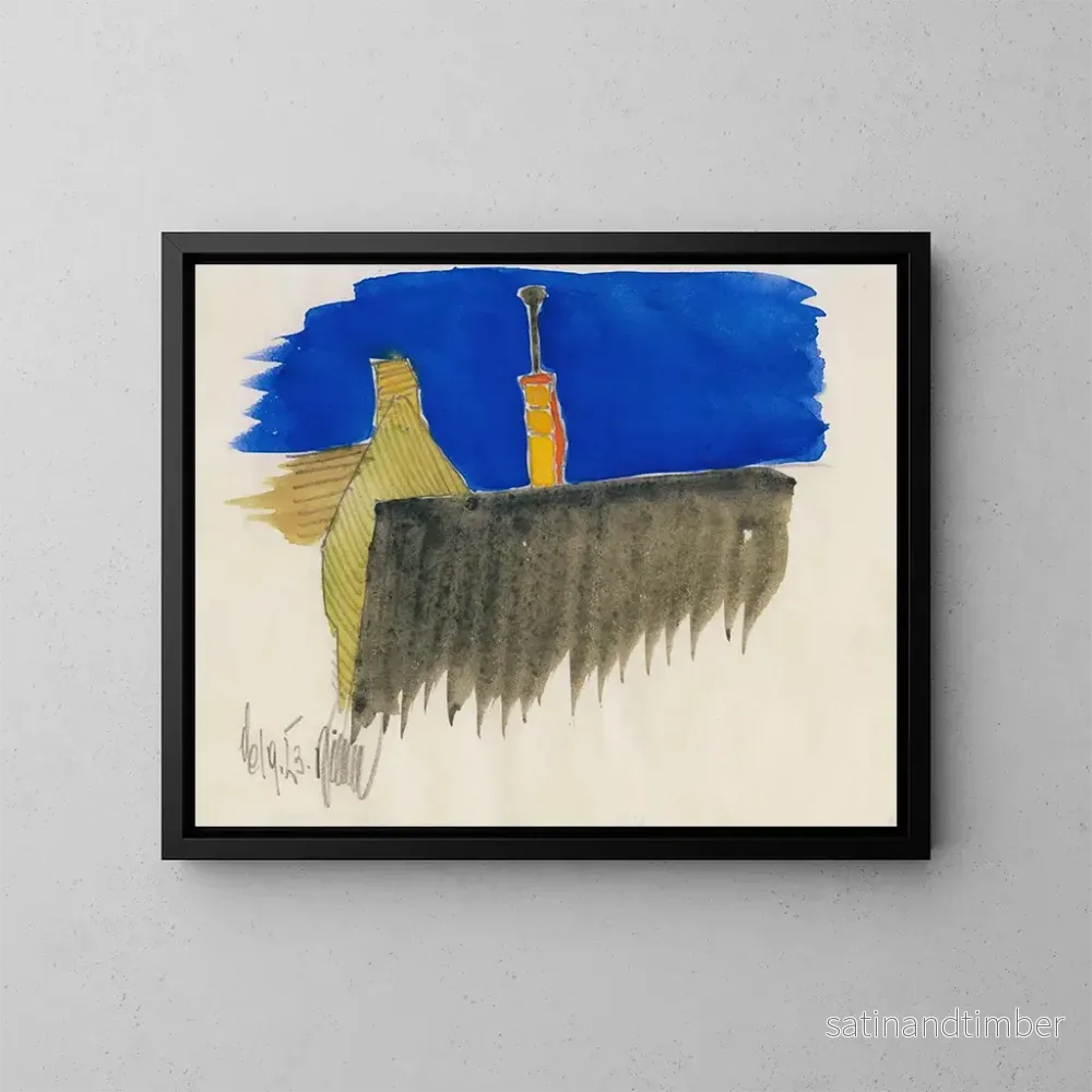 Reproduktion av målningen Oskapat konsttryck, skisser 10 blad II - Karl Wiener