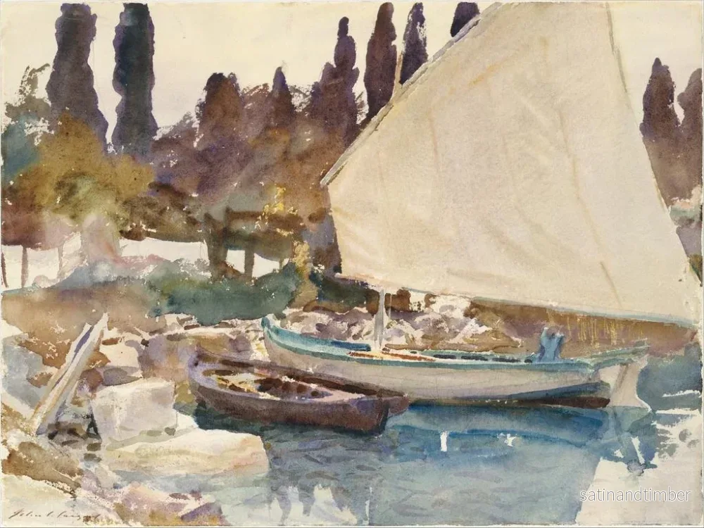 Reproduktion av målningen Båtar - John Singer Sargent - Bild 2