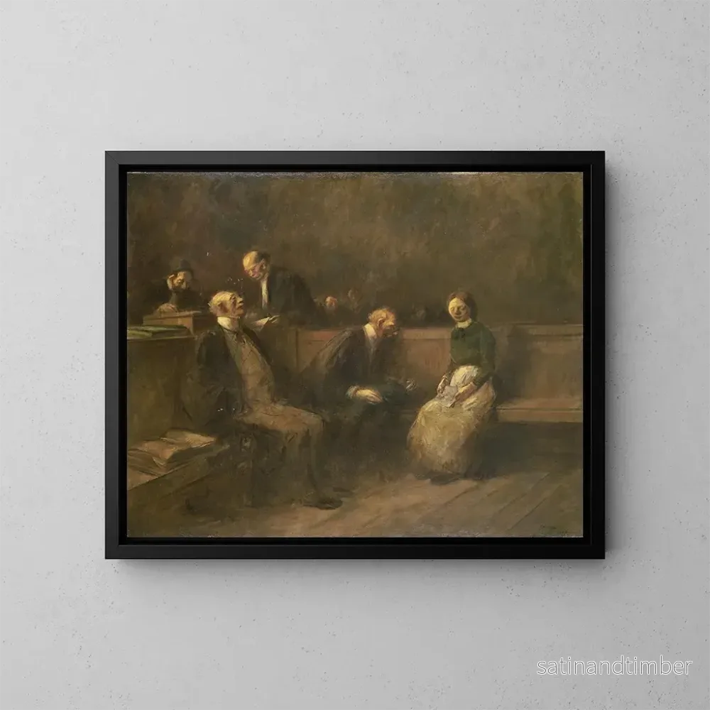 Reproduktion av målningen La Pétition - Jean-Louis Forain
